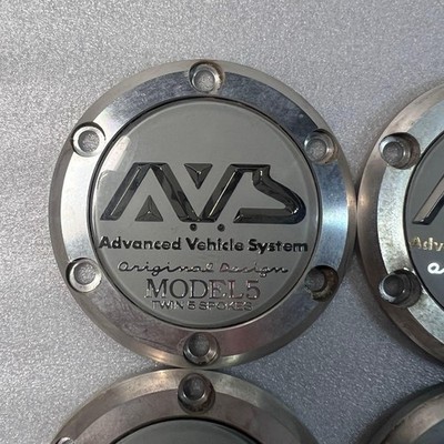JDM AVS MODEL5 Wheel Center Cap 4-Individual Set (No Tires) - Image 2