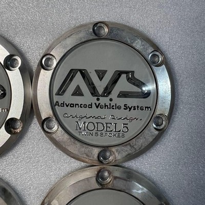 JDM AVS MODEL5 Wheel Center Cap 4-Individual Set (No Tires) - Image 3
