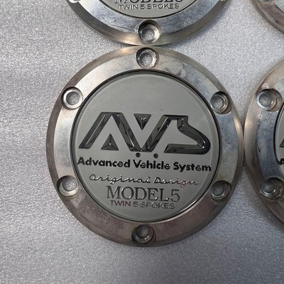 JDM AVS MODEL5 Wheel Center Cap 4-Individual Set (No Tires) - Image 4