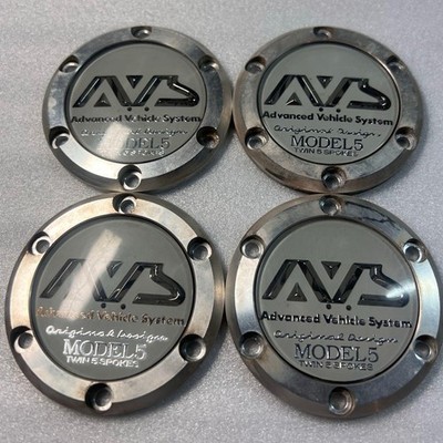 JDM AVS MODEL5 Wheel Center Cap 4-Individual Set (No Tires) - Image 5