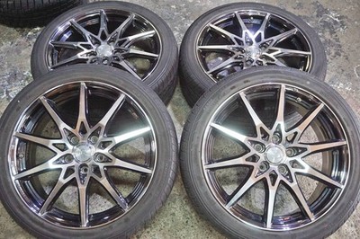JDM WEDS LEONIS SV 18in 7J +55 PCD114.3 Deep Tread KENDA 215/45R18 Lev (No Tires)