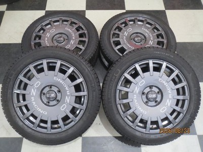 JDM OZ Racing Rally Racing 18-inch mini Black Suobar 7.5J +50 5H112 Us (No Tires)