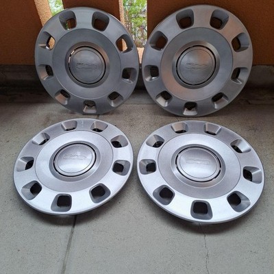 JDM Fiat wheel caps silver set of 4 individual (No Tires)