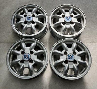 JDM Rare Subaru Genuine Option 12MINILITE minilight 4-Wheel Set 4J +45 (No Tires)