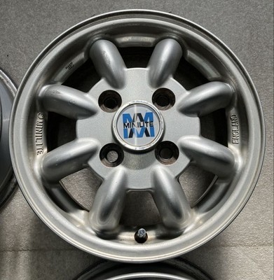 JDM Rare Subaru Genuine Option 12MINILITE minilight 4-Wheel Set 4J +45 (No Tires) - Image 4