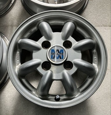 JDM Rare Subaru Genuine Option 12MINILITE minilight 4-Wheel Set 4J +45 (No Tires) - Image 5