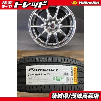 JDM PCD100/5H2025 PIRELLI POWERGY215/45R17 91WWORK EMOTION RS α7J +47P (No Tires)