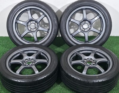 JDM Rare RAYS Gravillage Itz 17-inch wheels with tire and wheel PCD 10 (No Tires)