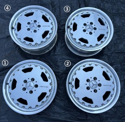 JDM Mercedes-Benz AMG Genuine Wheel 4-Wheel Set HWA1244001302 17x7.5J 5 (No Tires)