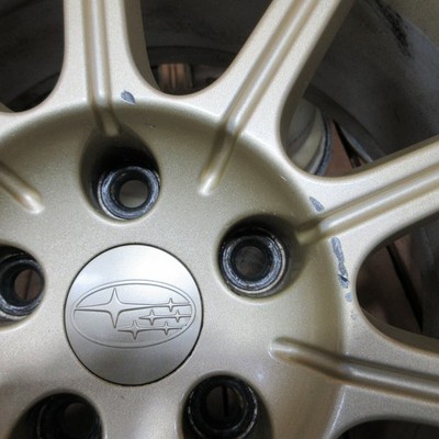 JDM Subaru genuine 17-inch 8J +53 5H114.3 56mm aluminum wheels set of (No Tires) - Image 4