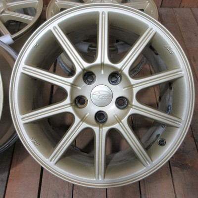 JDM Subaru genuine 17-inch 8J +53 5H114.3 56mm aluminum wheels set of (No Tires) - Image 6