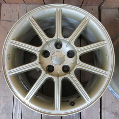 JDM Subaru genuine 17-inch 8J +53 5H114.3 56mm aluminum wheels set of (No Tires) - Image 7