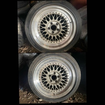 JDM BBS RS 179j +20 Mesh Wheels 2-Wheel Set Drift (No Tires)