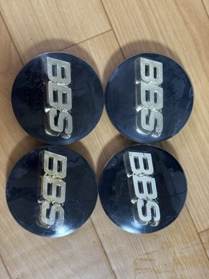 JDM BBS Center Cap 4 Individual Set Black x Silver Wheel Cap (No Tires)