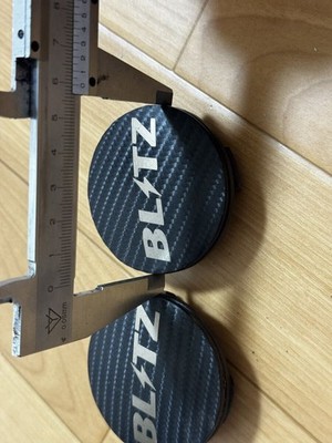 JDM BLITZ aluminum wheel center caps 2 pieces sold separately carbon f (No Tires) - Image 5