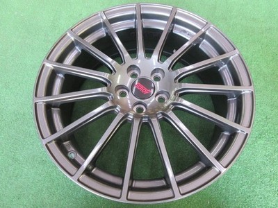 JDM Subaru STI option wheels 7J-18 5H100 +48 gunmetal color Enkei MA (No Tires) - Image 3