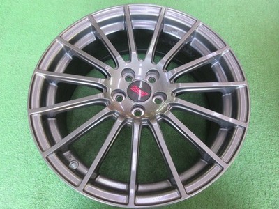 JDM Subaru STI option wheels 7J-18 5H100 +48 gunmetal color Enkei MA (No Tires) - Image 5