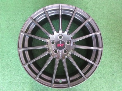 JDM Subaru STI option wheels 7J-18 5H100 +48 gunmetal color Enkei MA (No Tires) - Image 9