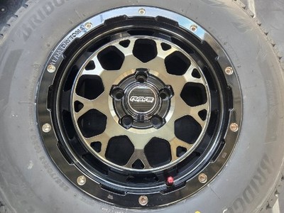 JDM X-Trail/C-HR/Corolla Black RAYS Team Daytona M9oars Terrain T/A KO (No Tires)