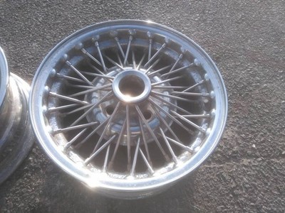 JDM CMW wire wheels Cragar? 15-inch 6.5J +23? 114.3 bolt pattern 4 hol (No Tires) - Image 2