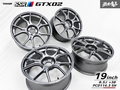 JDM TANABE SSR GTX02 Aluminum Wheel 4-Wheel Set 19x8.5J +38 PCD114.3 FFT-R c (No Tires)