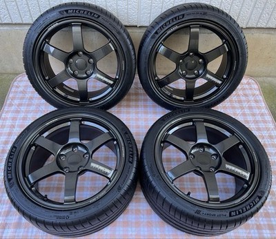 JDM RareRAYS TE37 SAGA 188J45 189J50 5H-PCD120 BMW 1 series E87 E82 E8 (No Tires)