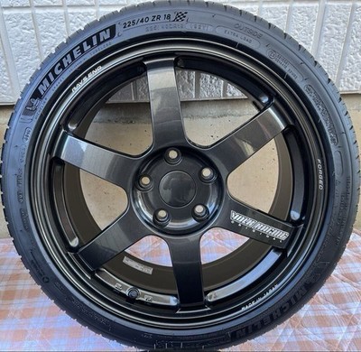 JDM RareRAYS TE37 SAGA 188J45 189J50 5H-PCD120 BMW 1 series E87 E82 E8 (No Tires) - Image 3