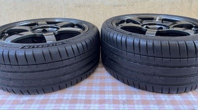JDM RareRAYS TE37 SAGA 188J45 189J50 5H-PCD120 BMW 1 series E87 E82 E8 (No Tires) - Image 9