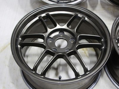JDM C280 Out of print rare lightweight KYOHO AME TRACER wheels. 17x8J (No Tires) - Image 4