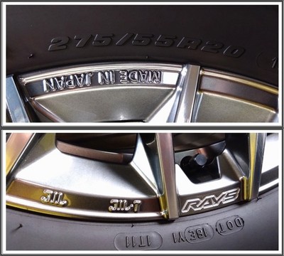 JDM ExtremeRAYS HOMURA Village 2x9R 20BFGoodrich Wheel Set for Land Cr (No Tires) - Image 7