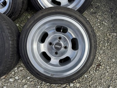 JDM Rare Vintage Car Enkei Dish Wheels 7j -7 4-Wheel Set br ENKEI (No Tires) - Image 4