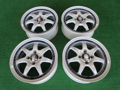 JDM weds sport SA-90 White 4-Wheel Set 14x5J+43 100 No scratches Fits: Alto W (No Tires)