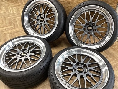 JDM BBS LM 258 259 19x8.5J/9.5J 5/120 +35/+48 MGR-SLD FALKEN FK520L 225 (No Tires)