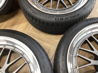 JDM BBS LM 258 259 19x8.5J/9.5J 5/120 +35/+48 MGR-SLD FALKEN FK520L 225 (No Tires) - Image 8