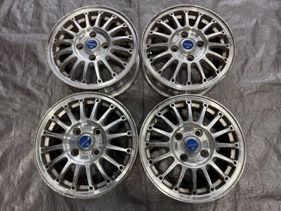 JDM Honda Modulo 15x6j +55 4-hole PCD114.3 4-Wheel Set Modulo HONDA br Honda (No Tires)