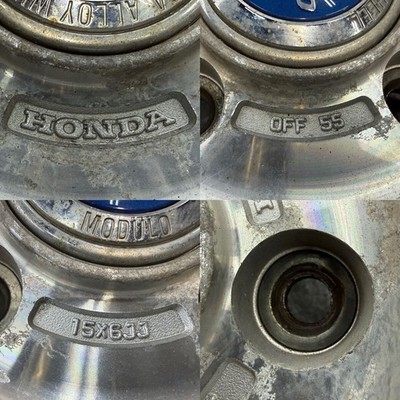 JDM Honda Modulo 15x6j +55 4-hole PCD114.3 4-Wheel Set Modulo HONDA br Honda (No Tires) - Image 10