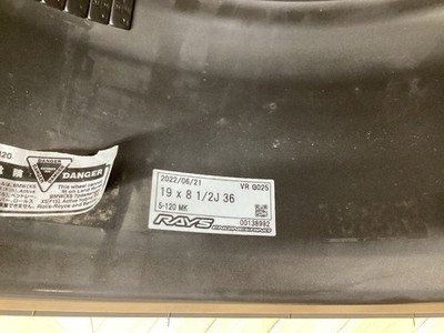 JDM RAYS VOLK G025 198.5/9.5J 5/120 +36/+44 FALKEN FK520L 225/40R19 25 (No Tires) - Image 4
