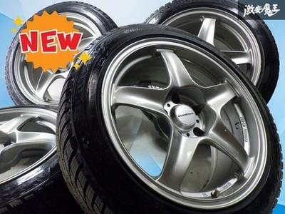 JDM Custom/Dress-up Prodrive RAYS 17x8J +32 PCD114.3 5-hole 4-Wheel Set Silvi (No Tires)