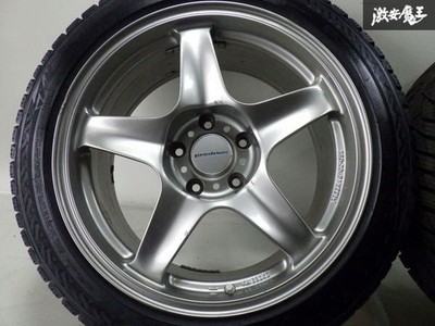 JDM Custom/Dress-up Prodrive RAYS 17x8J +32 PCD114.3 5-hole 4-Wheel Set Silvi (No Tires) - Image 2