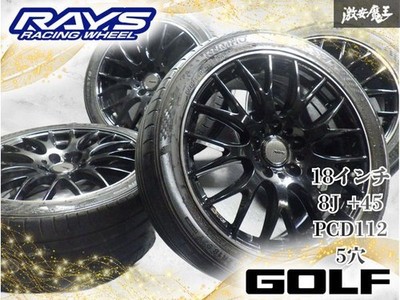 JDM Store Listing/Dress-up RAYS 18x8J +45 PCD112 5-hole Golf 7 Audi A4 (No Tires)