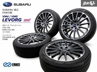 JDM 2023 Model 225/45R18 Tires Included Subaru Genuine ENKEI VM4 VMG L (No Tires)