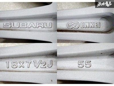 JDM 2023 Model 225/45R18 Tires Included Subaru Genuine ENKEI VM4 VMG L (No Tires) - Image 9