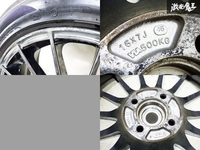 JDM Dress-up ENKEI 16x7J +45 4-hole PCD100 Aqua Probox Succeed Roadster (No Tires) - Image 8