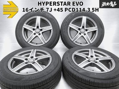 JDM No distortion MOMO Momo HYPERSTAR EVO 16x7J +45 PCD114.3 5H Wheel 4 (No Tires)