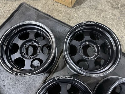 JDM Out of print VOLKRACING RAYS TE37XT PCD139 6-hole 8.5J 16-10 Rare (No Tires) - Image 2