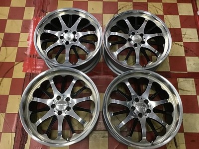 JDM J64◇Used WALD Portofino Classic 1 4-Wheel Set ◇20F8.5J＋38R9.5J＋43 PCD (No Tires)