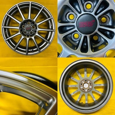 JDM STI Wheels 17x7J +48 100 5-hole 4-Wheel Set Enkei Manufactured for Subar (No Tires) - Image 2