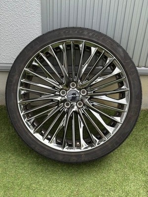 JDM ① WALD Valdo Genuine Line F001 21-inch 4-Wheel Set 80 installed in a Ha (No Tires)