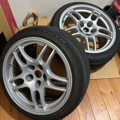 JDM R33 GT-R Genuine Wheels 2-Wheel Set Drift Wheels 114.3mm 5-hole (No Tires)