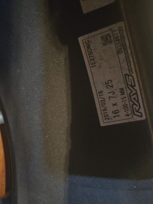 JDM RAYS TE37 SONIC 7J +25 8J +25 R16 4H PCD100 TE37SONIC 7J +25 8J +2 (No Tires) - Image 9